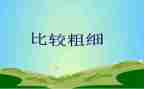 中班数学《比较粗细》教案7篇